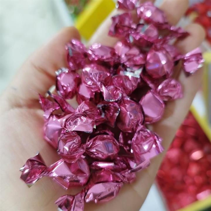 شکلات مینی کندی آبنباتی بادمجونی بنفش ریز براق  (200گرمی)